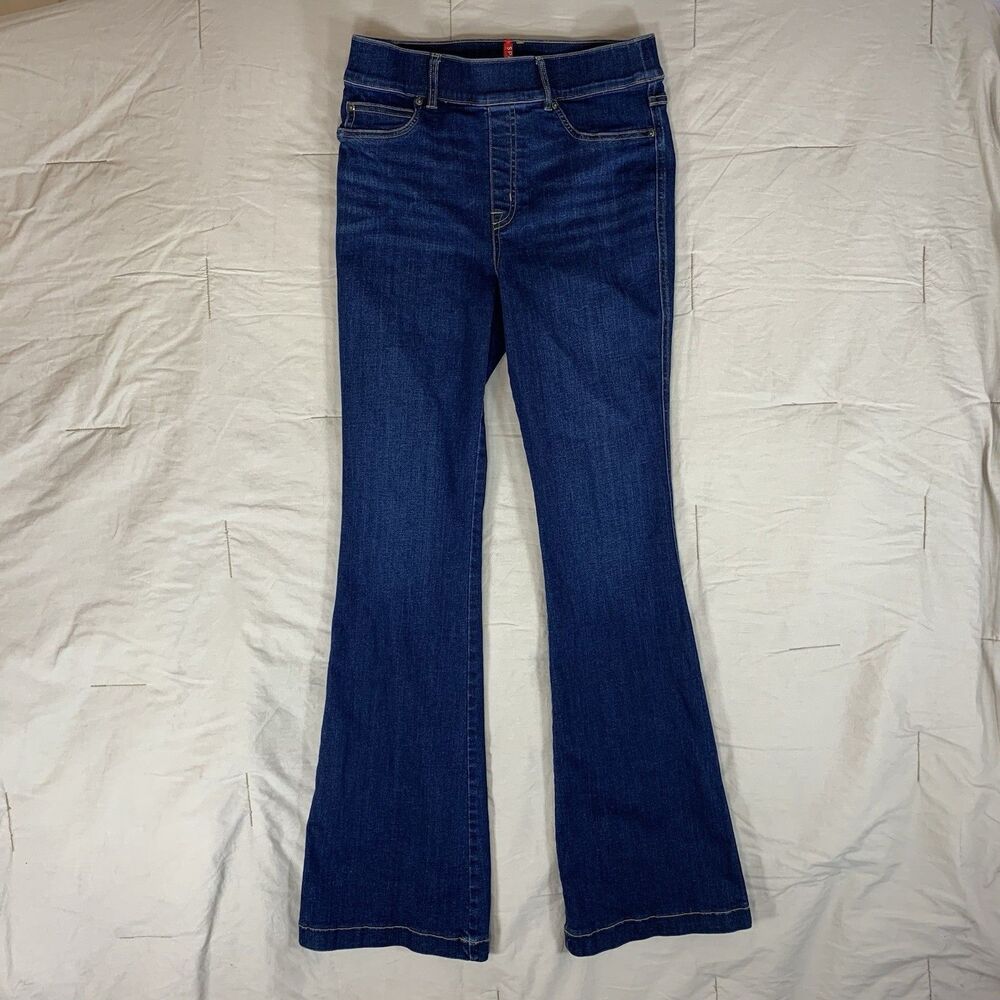 Spanx Jeans Womens M Blue Everywear Flare Dark 20327R 30 X 34